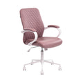 **Chaise de bureau ergonomique en cuir synthétique avec accoudoirs et piètement réglable**